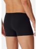 Schiesser Retro Short / Pant Cotton Essentials in Schwarz / dunkelblau / weiß