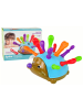 LEAN TOYS Igel-Puzzle Blaue bunte Spitzen