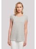 F4NT4STIC Extended Shoulder T-Shirt Discover the world in grau meliert