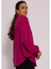 SASSYCLASSY Ultra Oversize Musselin-Blusenhemd kürzere Variante in Fuchsia