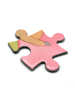Mr. & Mrs. Panda Puzzle Faultiere Herz Design ohne Spruch in Weiß
