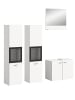 ebuy24 Badmöbelset Boston (4-teilig) Weiß 137 x 33 cm