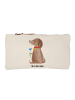 Mr. & Mrs. Panda Pouch Hund Blume ohne Spruch in Weiß