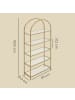 VASAGLE Standregal Baris in Gold-Transparent - (B)30.2 x (H)183.5 x (T)83 cm