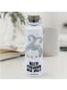Mr. & Mrs. Panda Wasserflasche Pinguin Beste Freundin der Welt m... in Weiß