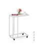 relaxdays Beistelltisch in Weiß - (B)60 x (H)79 x (T)30 cm