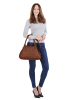 Samantha Look Shopper echt Leder in cognac