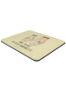 Mr. & Mrs. Panda laptop mousepad Bären mit Blumenkranz mit Spruch in Gelb Pastell