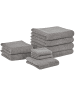 Beliani 9er-Set Handtuch MITIARO in Grau