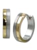 SilberDream Ohrringe Silber 925 Sterling Silber Bicolor gold/silber Creolen