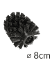 Wenko WC-Bürste VILLATA in Schwarz, (B) 11,2 x (H) 37 x (L) 10 cm