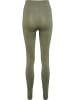Hummel Leggings Hmlflow Multisport Damen in DEEP LICHEN GREEN