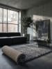 KADIMA DESIGN Teppich Hochflor Shaggy Waschbar Einfarbig RHEIN Strapazierfähig in Grau