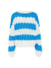 ebeeza Damen Sweater in WOLLWEISS TÜRKIS