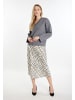 DreiMaster Damen Strickpullover in Grau Melange