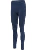 Hummel Hummel Leggings Hmlmt Yoga Damen Dehnbarem Atmungsaktiv Schnelltrocknend Nahtlosen in INSIGNIA BLUE