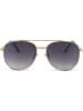 styleBREAKER Piloten Sonnenbrille in Gold / Grau Verlauf