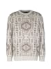 HONESTY RULES Strick " Jacquard Knitter II " in stone-grey