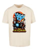 F4NT4STIC Oversize T-Shirt Asteroids Vintage Atari Retro Gaming in sand