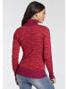 Melrose Rollkragenpullover in rot-pink