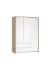 ebuy24 Kleiderschrank Next Weiß 149 x 58 cm