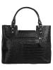 Cluty Handtasche echt Leder in schwarz