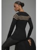 Bruno Banani Strickpullover in schwarz-camel