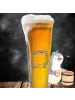 Mr. & Mrs. Panda Weißbierglas Hund Blumen ohne Spruch in Transparent