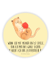 Mr. & Mrs. Panda magnet Katze Wolle mit Spruch in Gelb Pastell