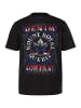 Men Plus Kurzarm T-Shirt in schwarz