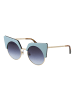 Web Frauen Sonnenbrille Katzenauge Gold