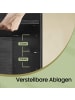 VASAGLE Schuhbank Custos in Schwarz - (B)104 x (H)48 x (T)30 cm