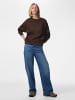 Pieces Sweatshirt in Hot Fudge