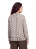 CARTOON Casual-Bluse mit Raffung in Blau/Beige