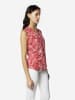 KOROSHI Ärmellose, bedruckte Damenbluse in rot