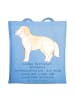 Mr. & Mrs. Panda Jutebeutel Golden Retriever Charme mit Spruch in Sky Blue