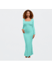 CFAB Maxi-Kleid in Türkis Mint