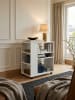KADIMA DESIGN Regal WL5.694 60 x 75 x 35 cm Regalwagen mit Rollen Holz, in Weiß