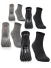 Occulto 4er Pack Stoppersocken Andi in Schwarz/Grau