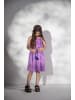 Coccodrillo Baumwollkleid mit Trägern in violett