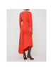 Patrizia Pepe Orange Acetat Casual Kleid