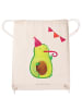 Mr. & Mrs. Panda Rucksackbeutel Avocado Geburtstag ohne Spruch in Creme