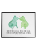 Mr. & Mrs. Panda Schreibunterlage Frosch Liebe mit Spruch in Weiß