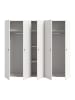 ebuy24 Kleiderschrank Darwin Weiß 200 x 51 cm