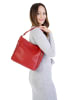 Cluty Handtasche echt Leder in rot