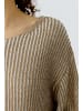 Oui Pullover in lt camel white