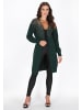 faina Women Cardigan in emerald green
