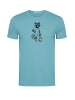 GreenBomb T-Shirt Football Raccoon in Zitronenblau