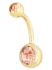 Adeliás Damen Piercing aus Edelstahl in gold