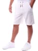 RESLAD Baumwollhose Freizeithose kurz in weiß